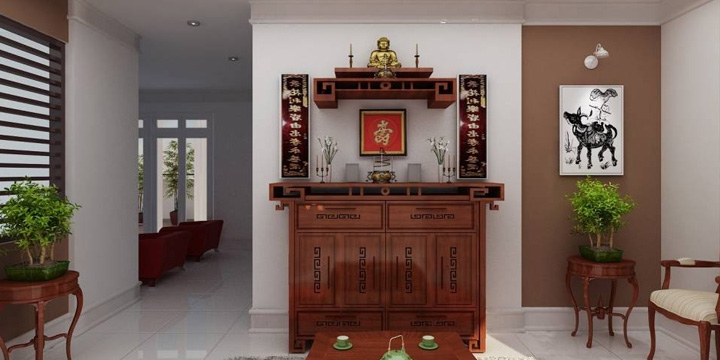 Các mẫu bàn thờ, tủ thờ Phật Đẹp, hiện đại HOT nhất 2020