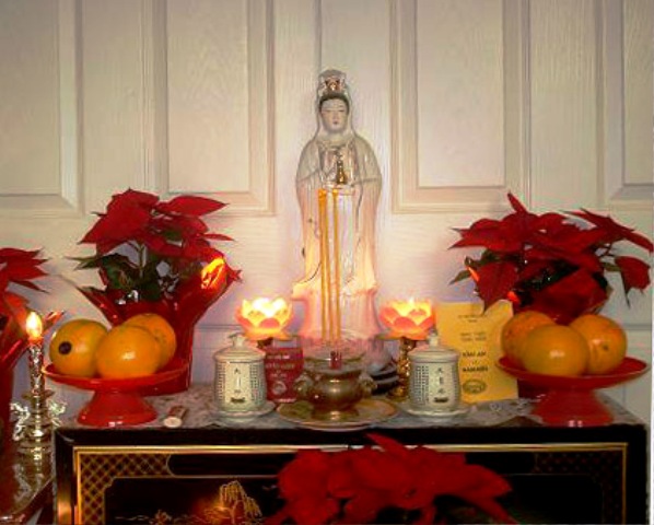 Cách thờ phật và Bài trí bàn thờ Phật chuẩn phong thủy